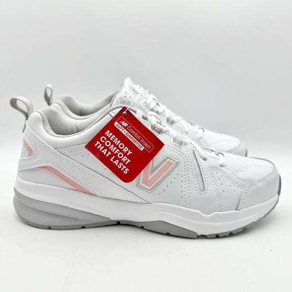 New Balance Womens WX608v5 Running Sneakers US 9 B EU 40.5 White Pink NWOB - Picture 3 of 12
